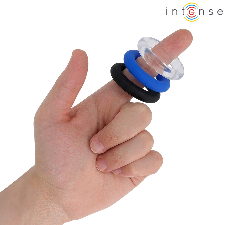 INTENSE – WICK SET OF 3 PENIS RINGS VARIOUS COLORS