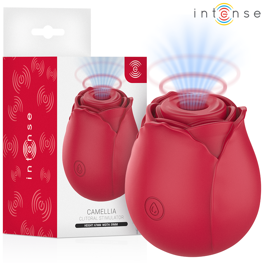 INTENSE – CAMELLIA CLITORAL SUCTION ROSE BY WAVES BORDEAUX