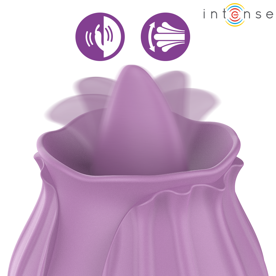 INTENSE – AZALEA FLOWER CLIT STIMULATING 10 VIBRATIONS PURPLE
