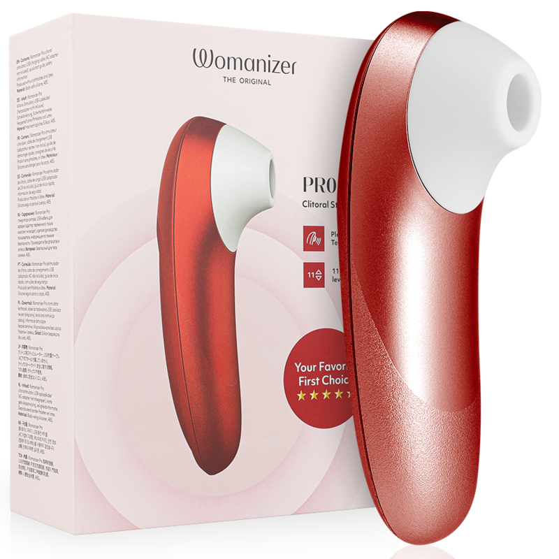 WOMANIZER – PRO VIBRANT CLITORAL STIMULATOR BURGUNDY