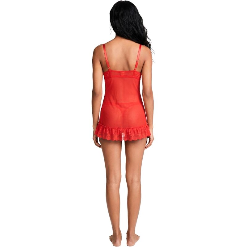 LIVCO CORSETTI FASHION – NUIT SET T-SHIRT + RED PANTY 2028 S/M