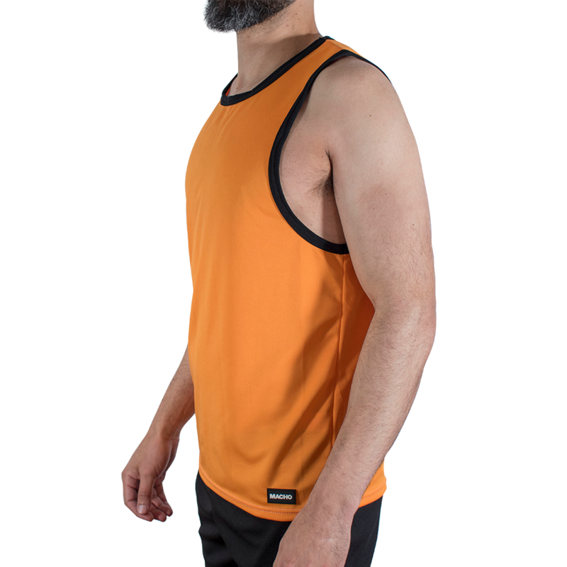 MACHO – CMV005 ORANGE GYM T-SHIRT S/M