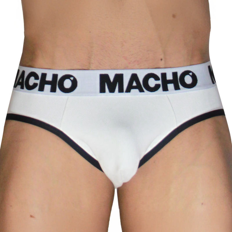 MACHO – MCH006 CLASSIC SLIP WHITE + BLACK S