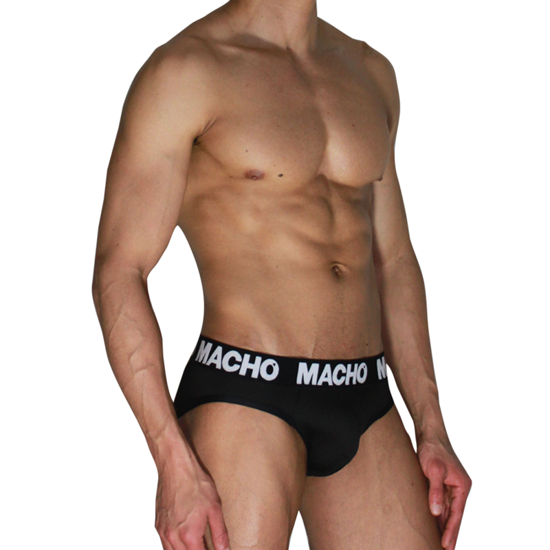 MACHO  – MCH007  CLASSIC SLIP BLACK + BLACK S