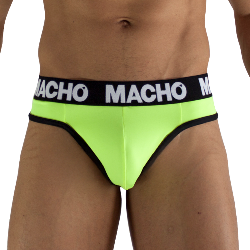 MACHO – MTG001 FLUORESCENT YELLOW THONG SIZE S