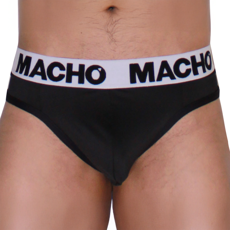 MACHO – MTG002  BLACK/BLACK THONG S