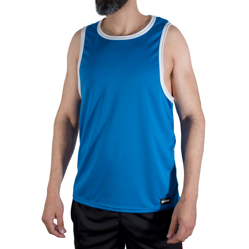 MACHO – CMV002 BLUE GYM T-SHIRT S/M