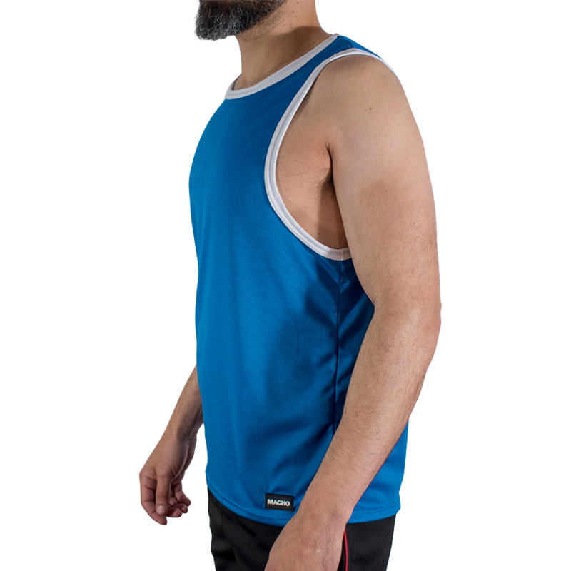MACHO – CMV002 BLUE GYM T-SHIRT S/M