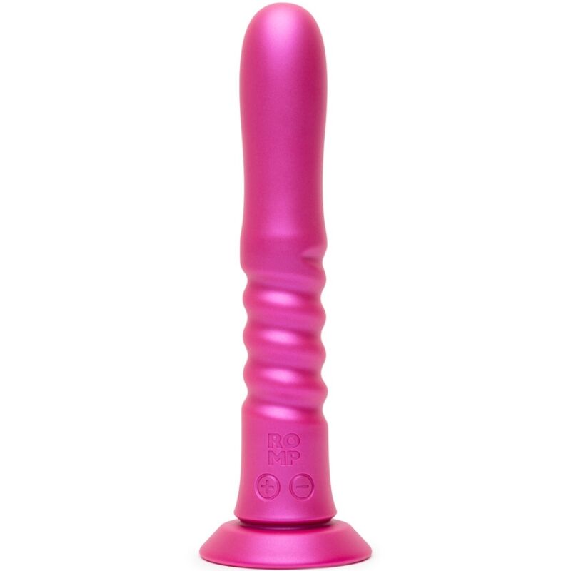 ROMP – JIGGLE UP AND DOWN VIBRATOR WITH PINK SUCTION CUP