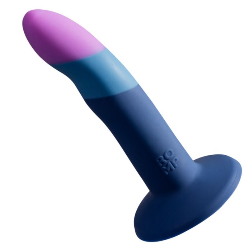 ROMP – PICCOLO SILICONE DILDO WITH TRICOLOR SUCTION CUP 14 CM