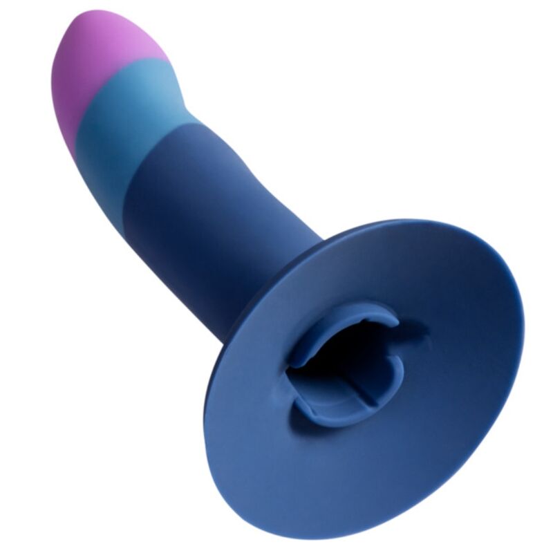 ROMP – PICCOLO SILICONE DILDO WITH TRICOLOR SUCTION CUP 14 CM