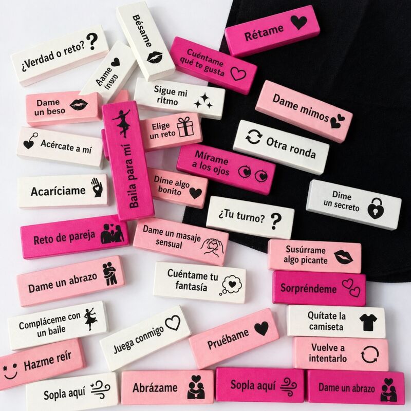 DIABLO PICANTE – BAG OF 16 LOVE BLOCKS – SPANISH VERSION