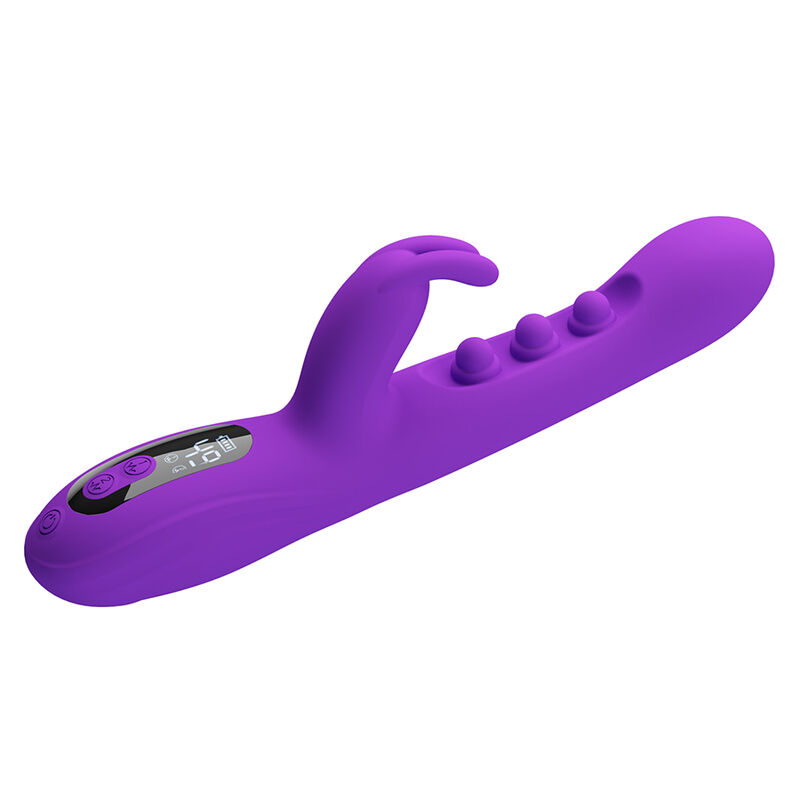PRETTY LOVE – SABIEN RABBIT VIBRATOR WITH TAPPING STIMULATION AND PURPLE LED