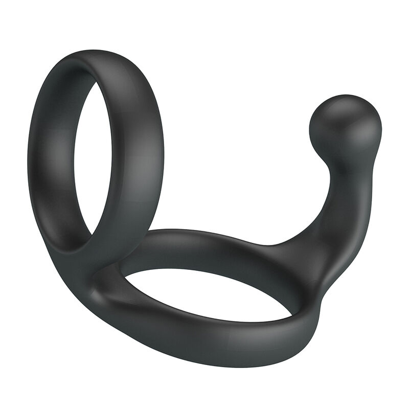 CRAZY BULL – FLORIAN DOUBLE COCK AND BALL RING BLACK