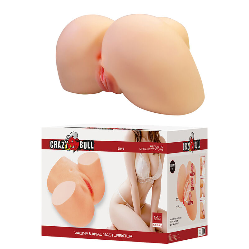 CRAZY BULL – LIORA XXL DOUBLE VAGINAL AND ANAL MASTURBATOR
