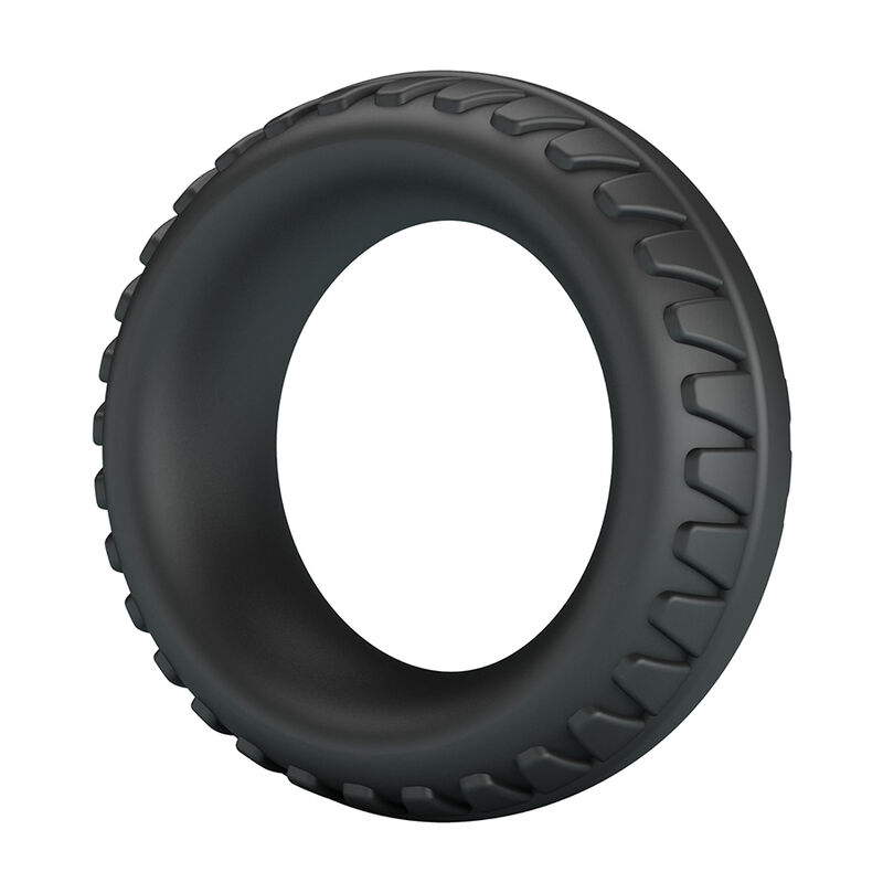 CRAZY BULL – MERRITT TEXTURED SILICONE COCK RING BLACK