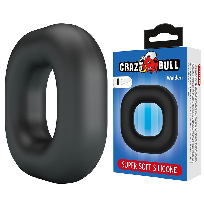 CRAZY BULL – WALDEN SUPER SOFT SILICONE COCK RING BLACK