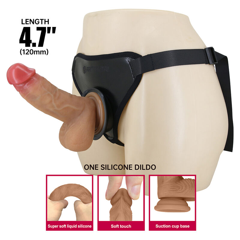 PRETTY LOVE – UNIVERSAL STRAP-ON HARNESS WITH REALISTIC DILDO