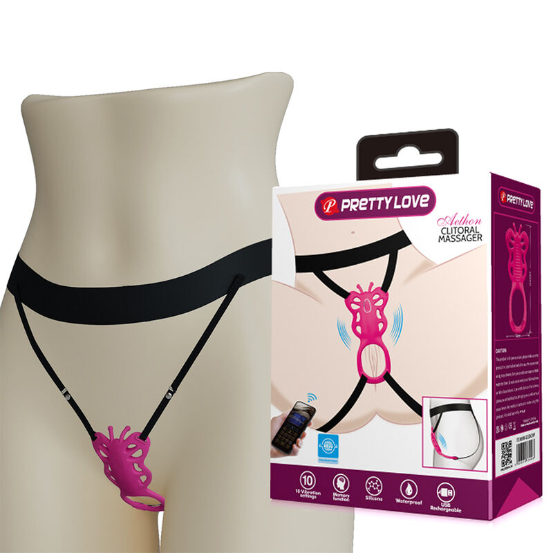 PRETTY LOVE – BUTTERFLY APP CONTROL PANTY MASSAGER PINK