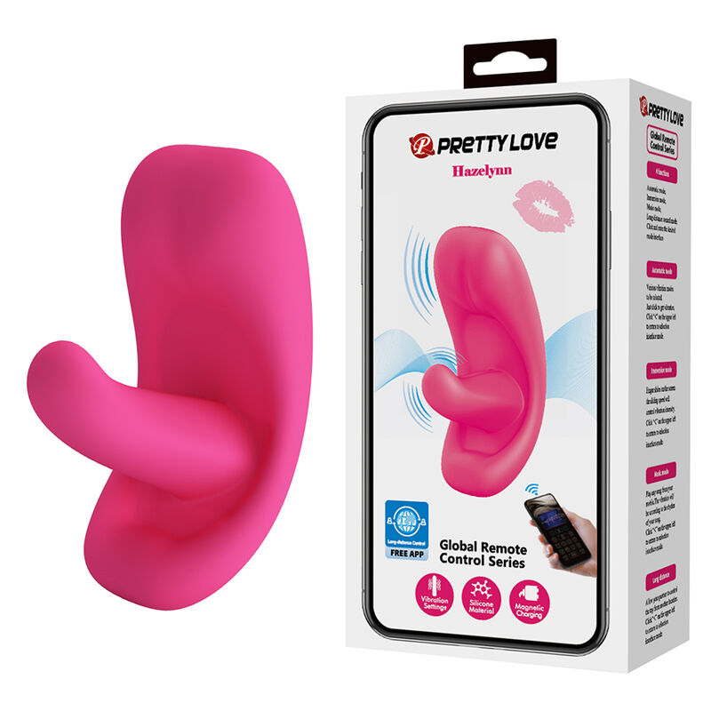 PRETTY LOVE – HAZELYNN 12 FUNCTION APP CONTROL MASSAGER PINK
