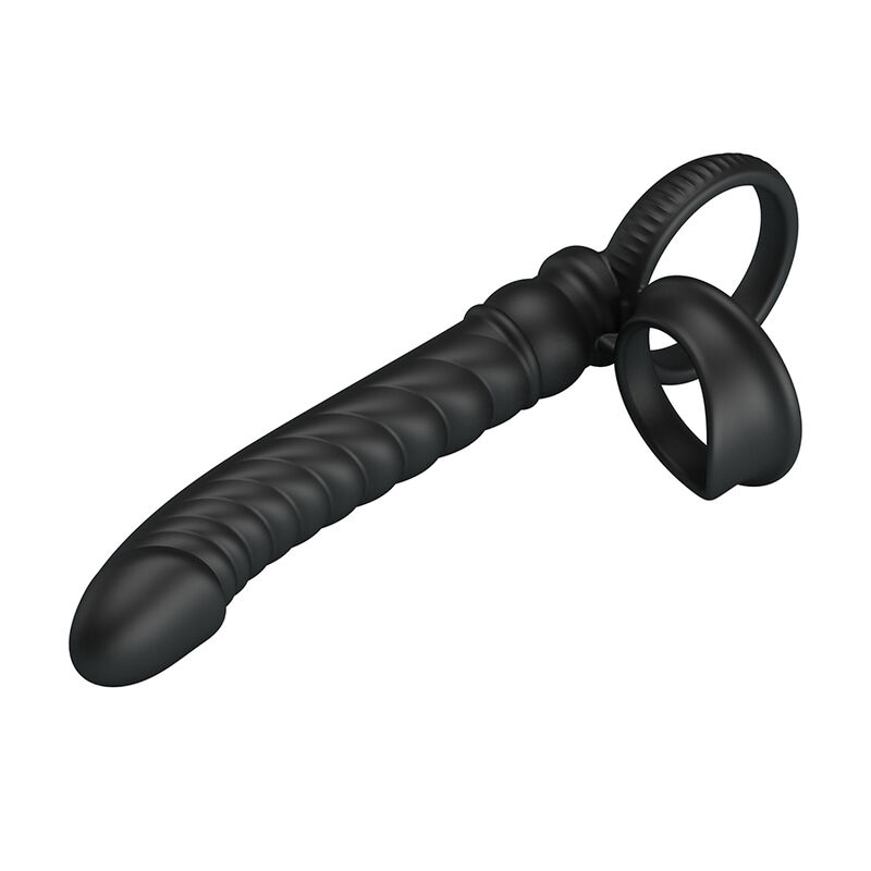 PRETTY LOVE – MERRITT ANAL VIBRATOR WITH RING AND VIBRATION BLACK