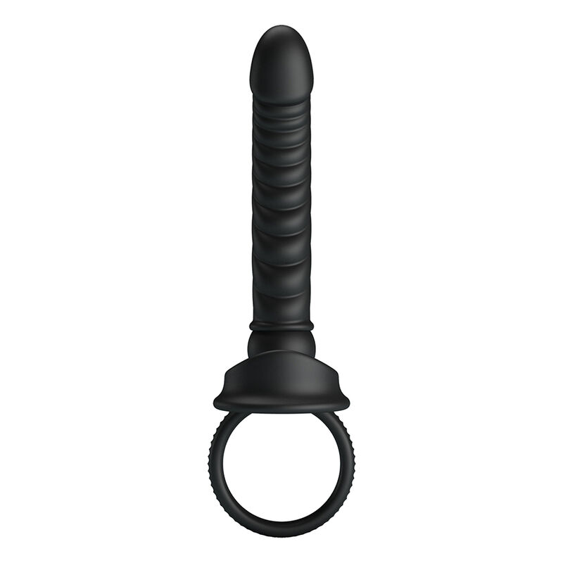 PRETTY LOVE – MERRITT ANAL VIBRATOR WITH RING AND VIBRATION BLACK