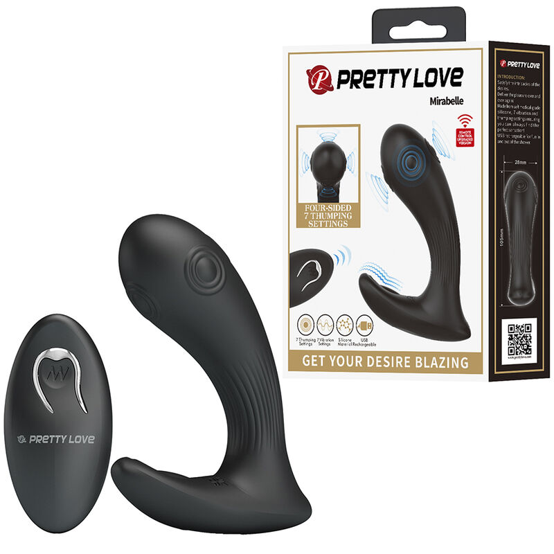 PRETTY LOVE – MIRABELLE PROSTATE VIBRATOR WITH REMOTE CONTROL