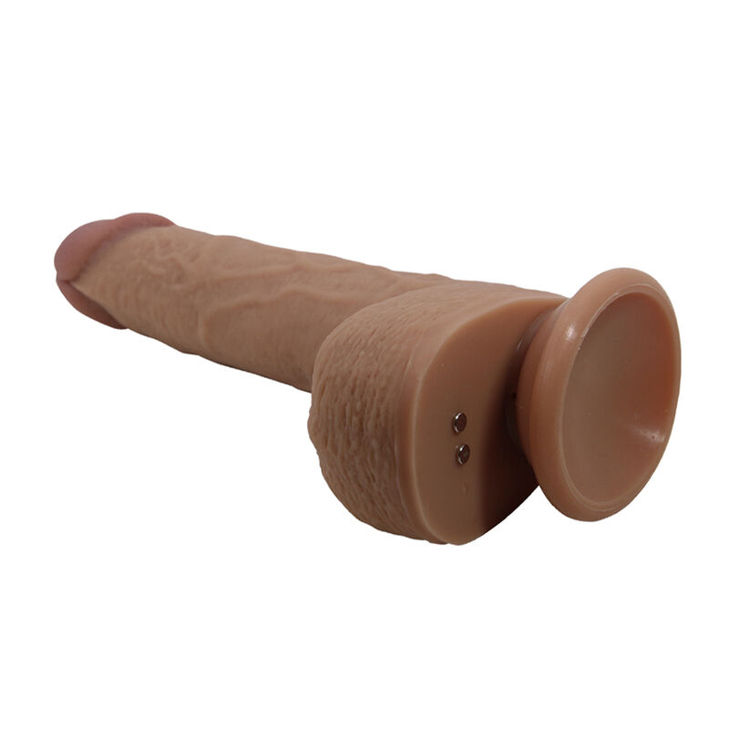 PRETTY LOVE – TOMMY REALISTIC THRUSTING VIBRATOR WITH REMOTE CONTROL DARK BROWN