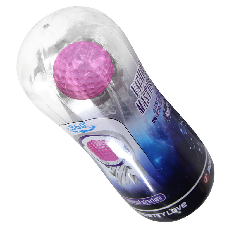 PRETTY LOVE – 360 TEXTURED MASTURBATION CUP CLEAR
