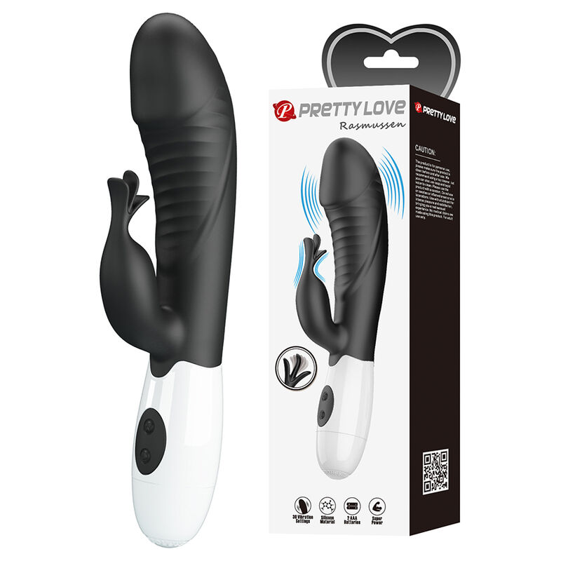 PRETTY LOVE – RASMUSSEN 30 FUNCTION RABBIT VIBRATOR BLACK
