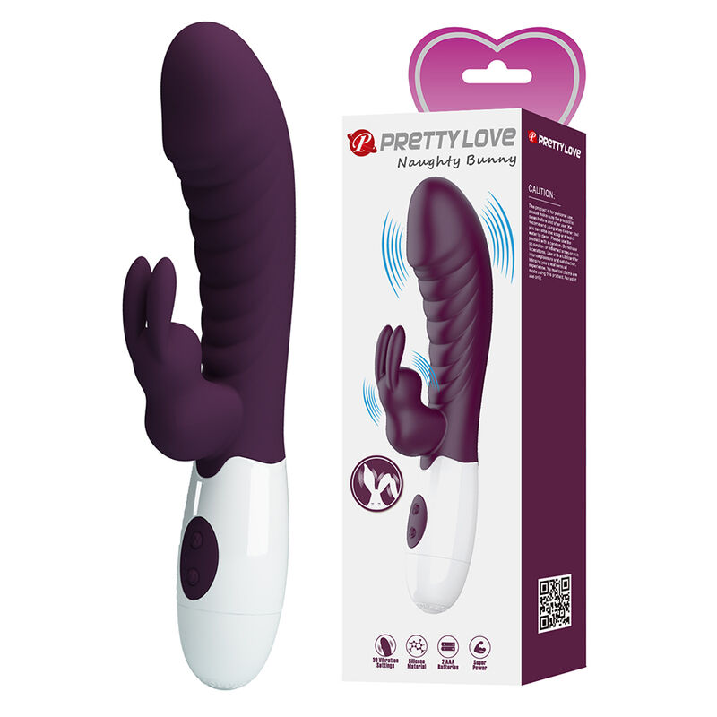 PRETTY LOVE – NAUGHTY BUNNY 30 FUNCTION RABBIT VIBRATOR PURPLE