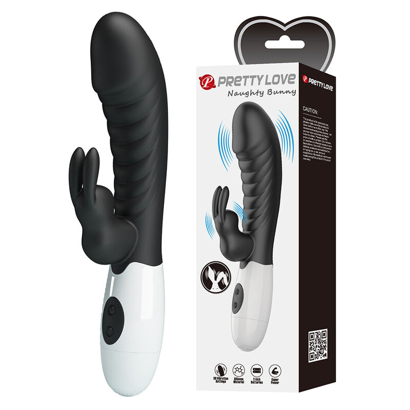 PRETTY LOVE – NAUGHTY BUNNY 30 FUNCTION RABBIT VIBRATOR BLACK