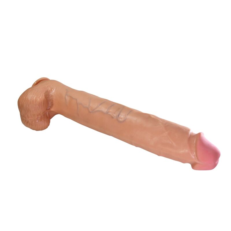 PRETTY LOVE – RAEL FLEXIBLE REALISTIC DILDO WITH SUCTION CUP 40 CM -Ø- 6 CM BROWN