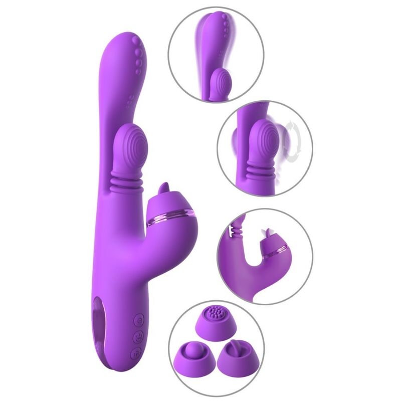 FANTASY FOR HER – INTIMOTION PULSE PRO VIBE RABBIT VIBRATOR PURPLE
