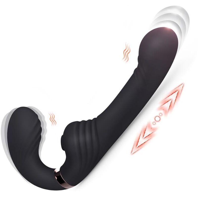 NALONE – ALLOW DUAL VIBE WITH ROTATION AND THRUSTING BLACK