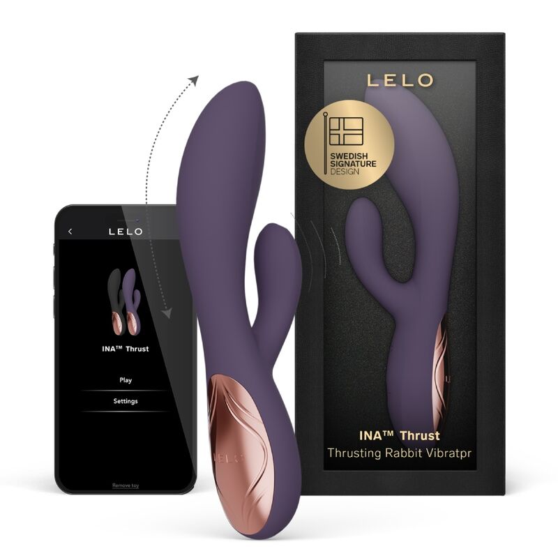 LELO – INA THRUST RABBIT THRUSTING VIBRATOR PURPLE