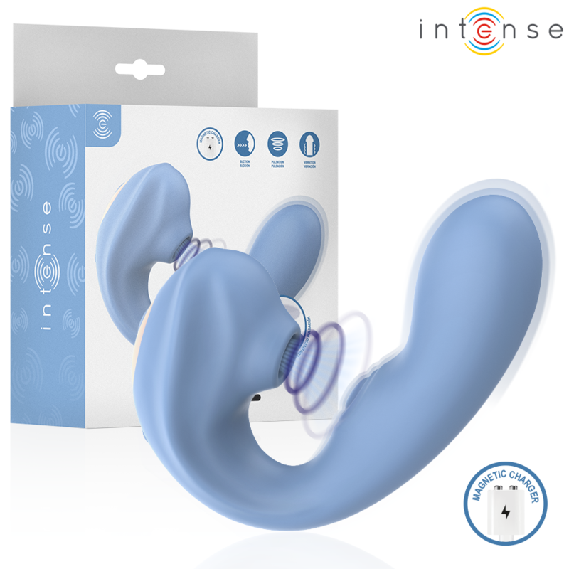 INTENSE – GINA MULTIFUNCTION CLITORAL STIMULATOR BLUE