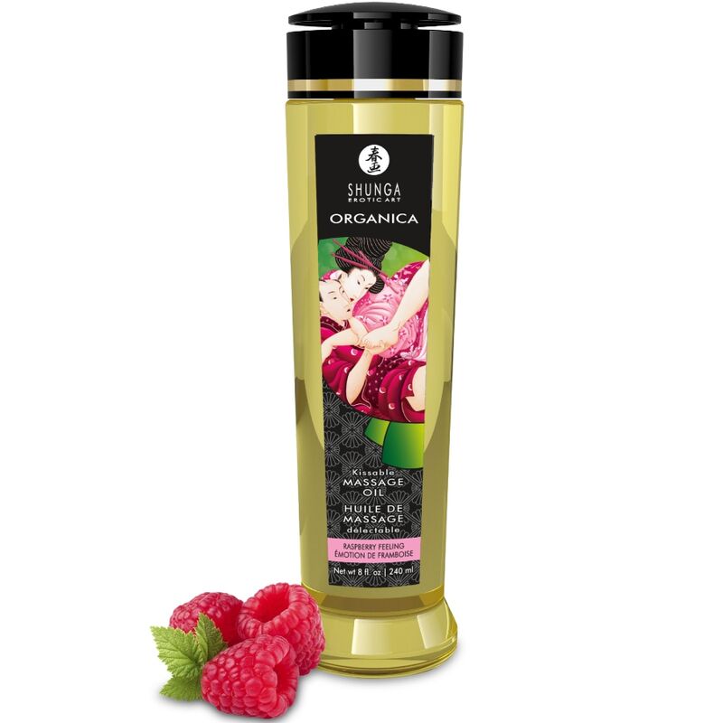 SHUNGA – ORGANIC MASSAGE OIL RASPBERRY FEELING 240 ML