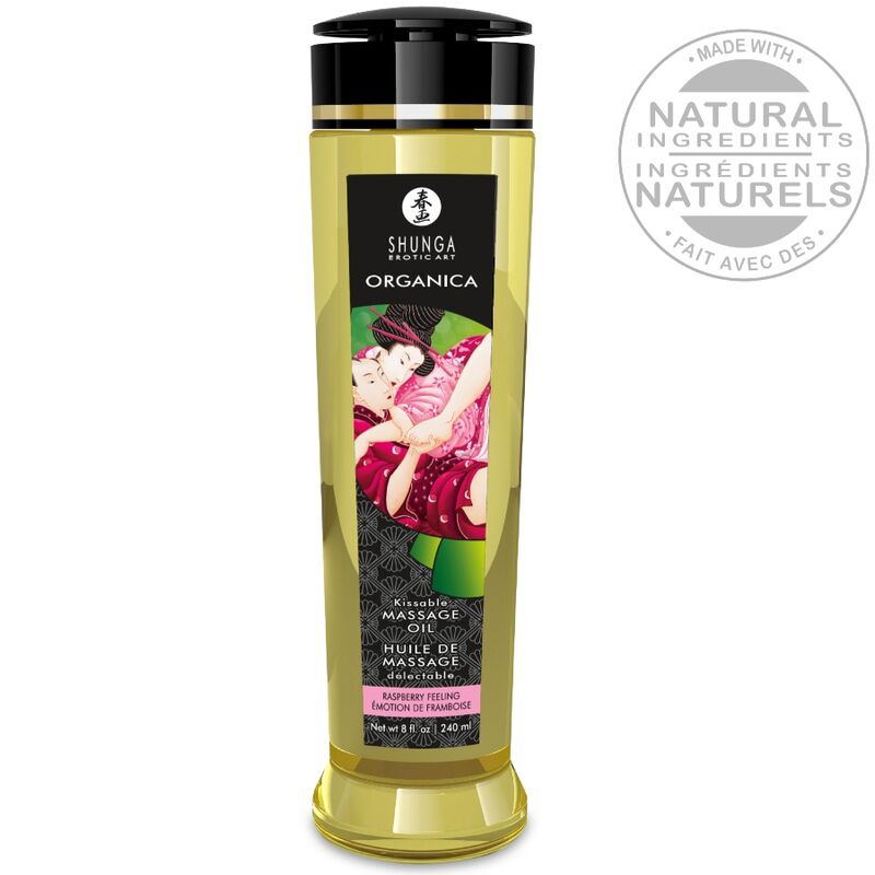 SHUNGA – ORGANIC MASSAGE OIL RASPBERRY FEELING 240 ML