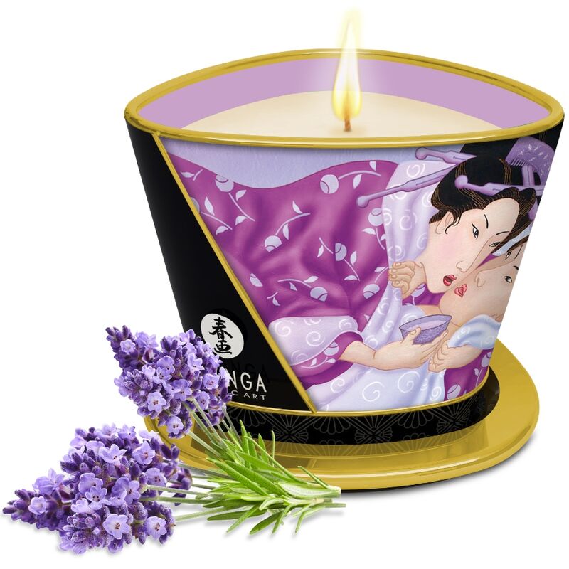 SHUNGA – MASSAGE CANDLE LAVANDER 170 ML