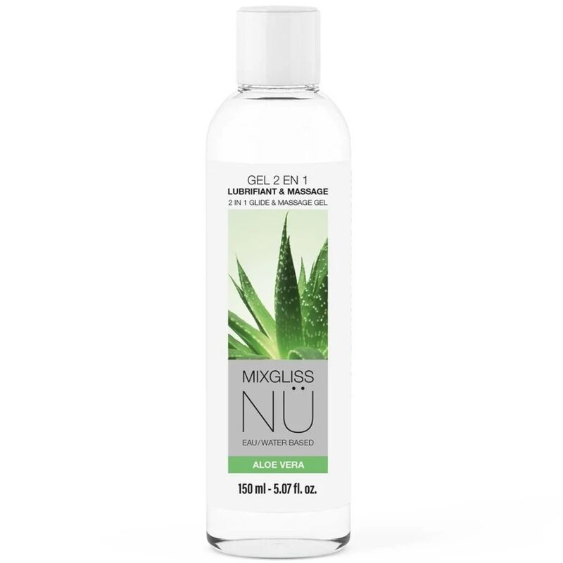 MIXGLISS – 2 IN 1 WATER-BASED LUBRICANT AND MASSAGE GEL NURU ALOE VERA 150 ML