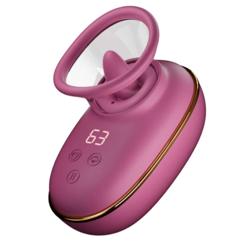 SHE.E.O – AUTOMATIC CLITORAL STIMULATING PUMP WITH LICKING EFFECT (PURPLE)