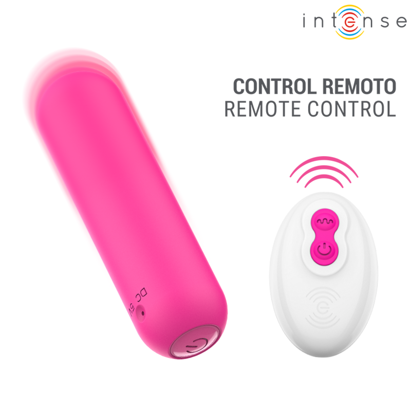 INTENSE – JUDY RECHARGEABLE VIBRATING BULLET WITH REMOTE CONTROL PINK