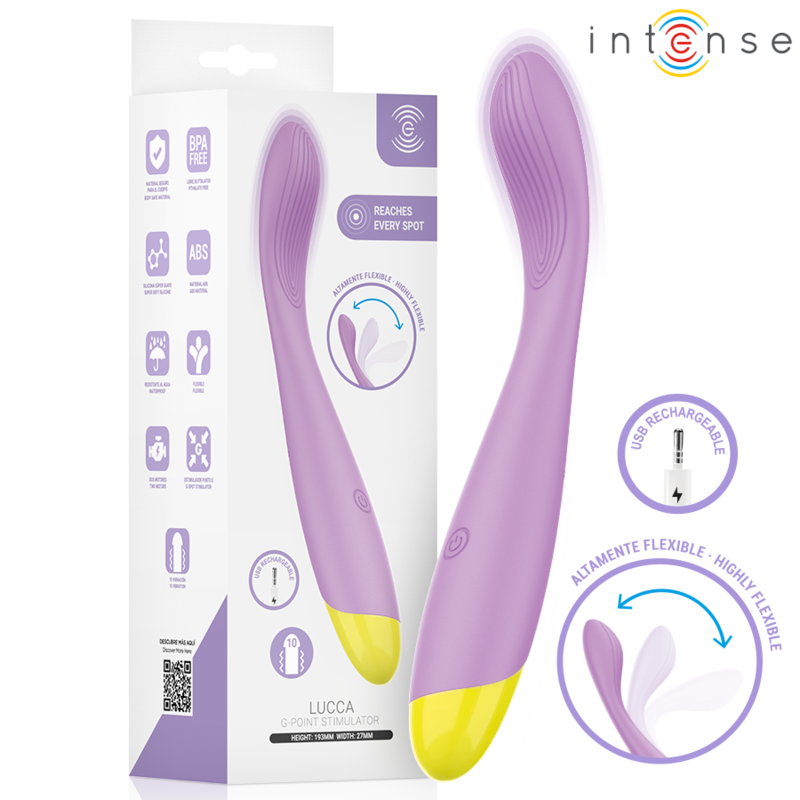 INTENSE – LUCCA FLEXIBLE USB RECHARGEABLE G-POINT STIMULATOR