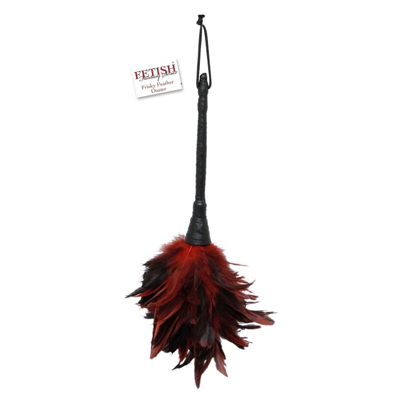FETISH FANTASY SERIES – BLACK  RED FRISKY FEATHER TICKLER
