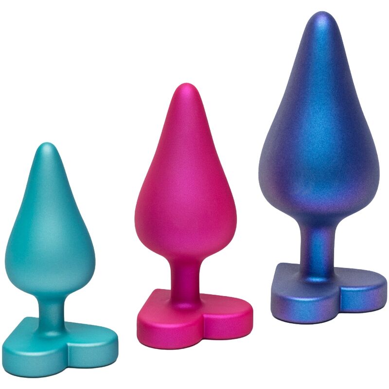 ROMP – LUSTER ANAL TRAINING KIT S/M/L WITH HEART-SHAPED BASE