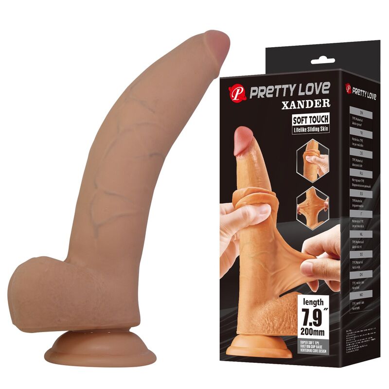 PRETTY LOVE – XANDER REALISTIC DILDO 20 CM Ø 5 CM NATURAL