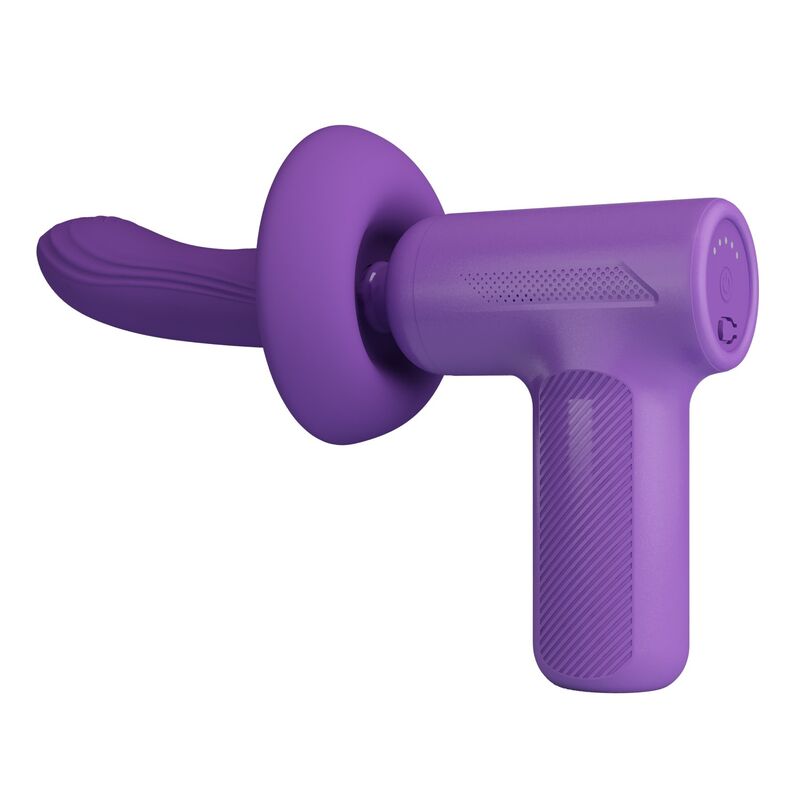 PRETTY LOVE – VITO THRUSTING MASSAGE GUN 5 MODES PURPLE