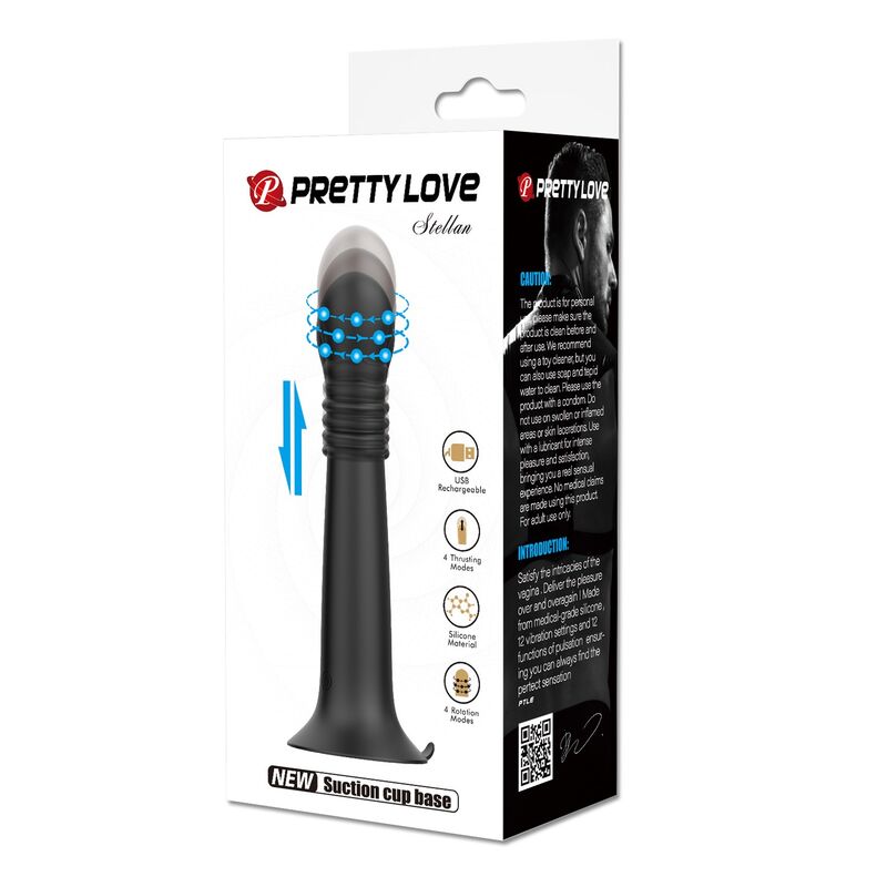 PRETTY LOVE – STELLA USB RECHARGEABLE ROTATING AND THRUSTING MASSAGER