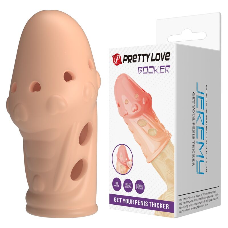 PRETTY LOVE – SOCKER TEXTURED PENIS SLEEVE NATURAL